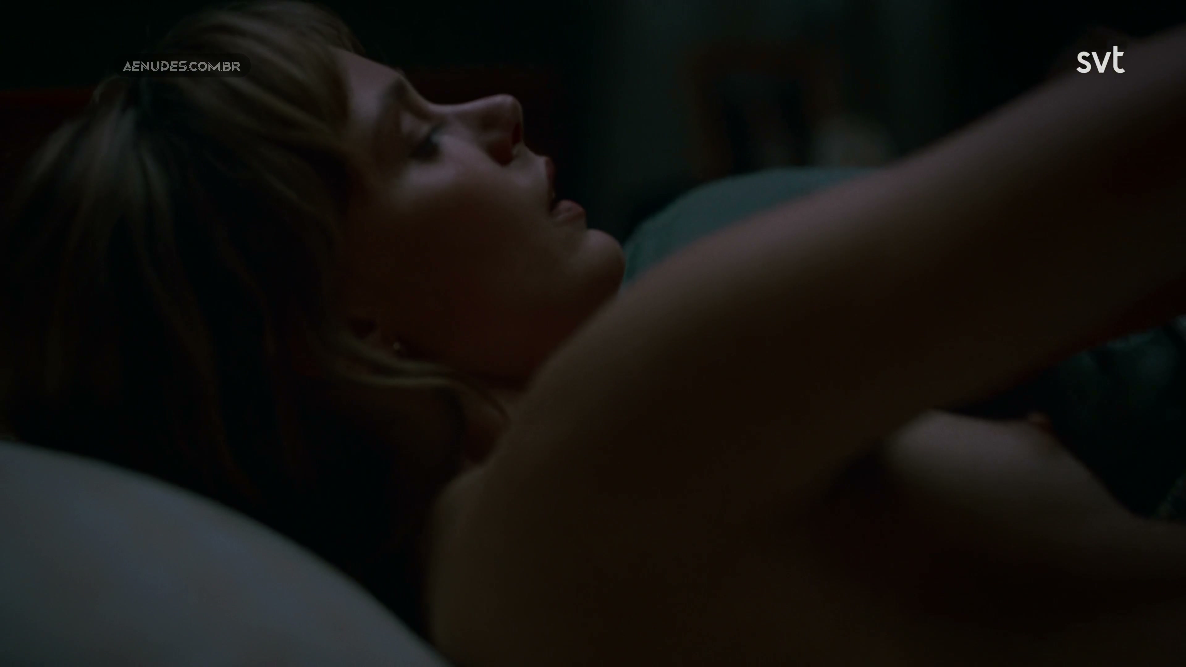 Frida Gustavsson nua pelada cena de sexo em Trolosa